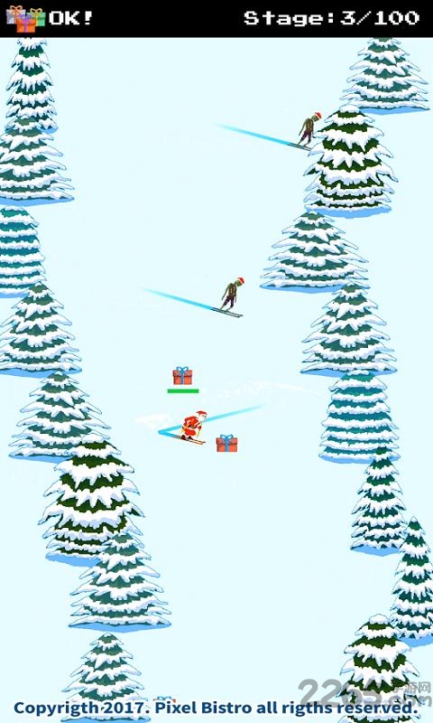 圣诞老人和僵尸的滑雪大战内购破解版