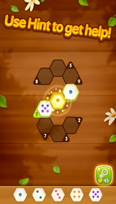六角数字拼图小游戏(number puzzle hexa)