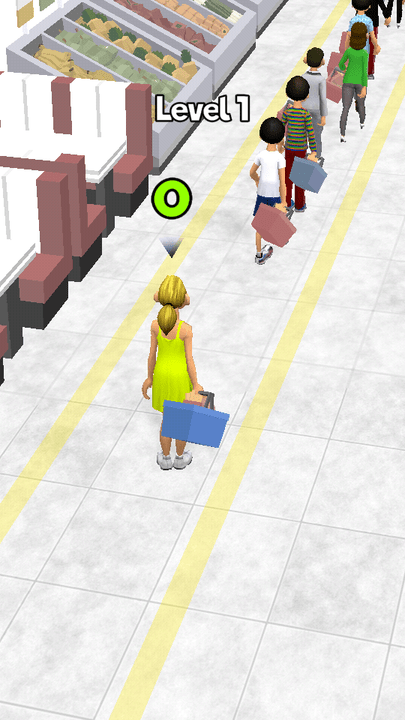 超市插队小游戏(supermarket rush 3d)