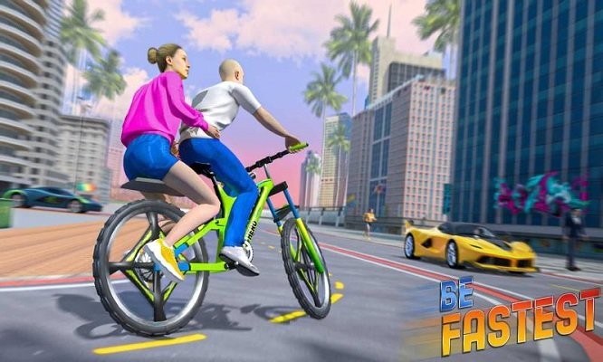 自行车乘客模拟器最新版(BMX Bicycle Taxi Driving City Passenger Simulator)