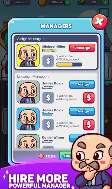 闲置黄金矿工矿山大亨最新版(idle gold miner)