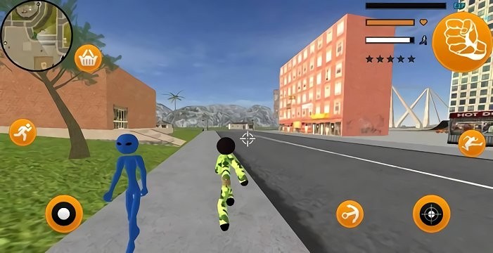 士兵突击火柴人绳索英雄游戏(army stickman rope hero)