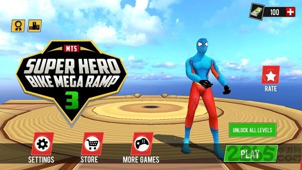 超级英雄自行车巨型坡道3手机版