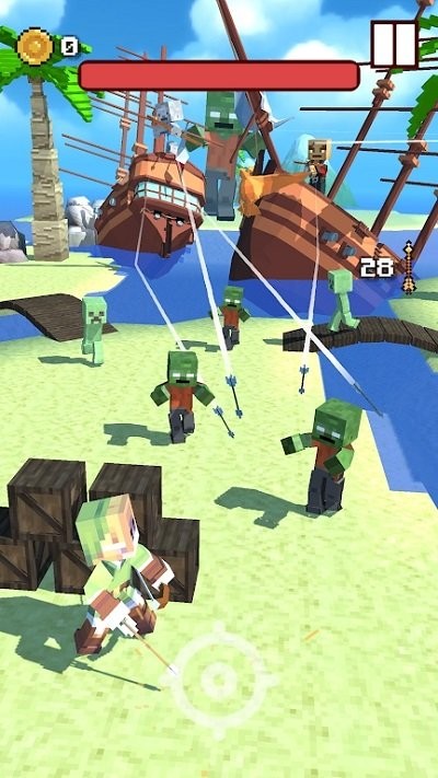 工艺方块弓箭手2024最新版(craft blocky archer)