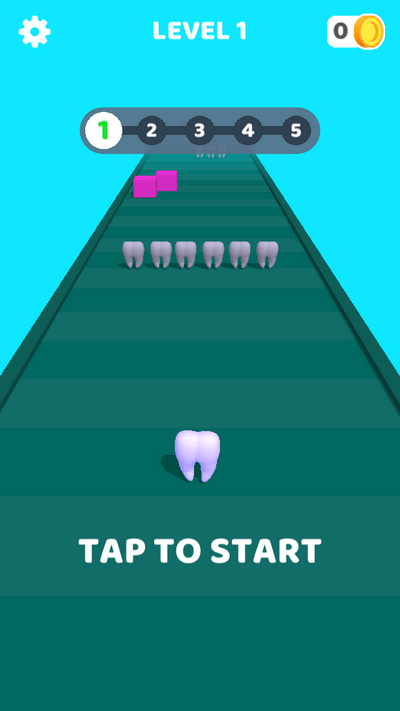 牙牙跑酷小游戏(tooth run)