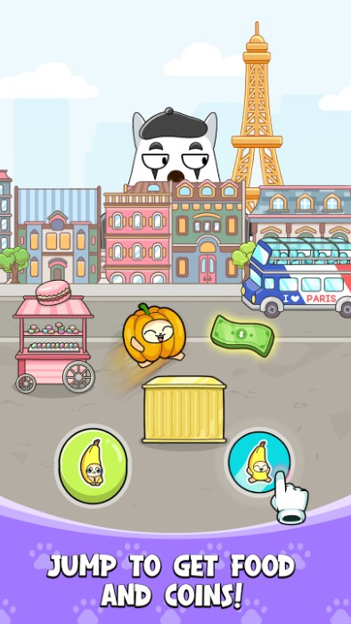 香蕉猫跑酷世界之旅游戏(banana cat run world travel)