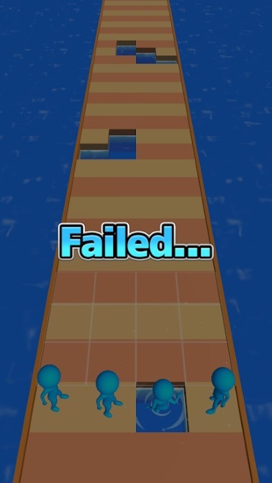 孔块跑酷游戏(hole block run)