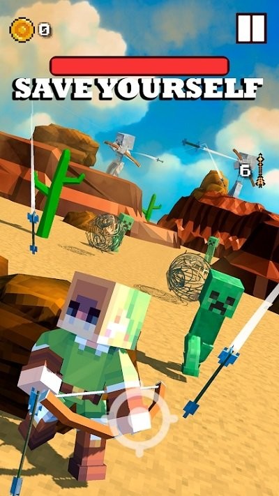 工艺方块弓箭手2024最新版(craft blocky archer)