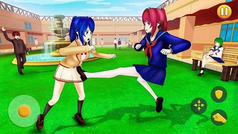 漫画校园女生模拟器游戏(anime high school life)