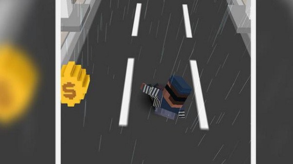 像素公路跑酷游戏