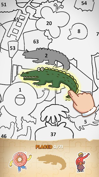 sticker book puzzle游戏