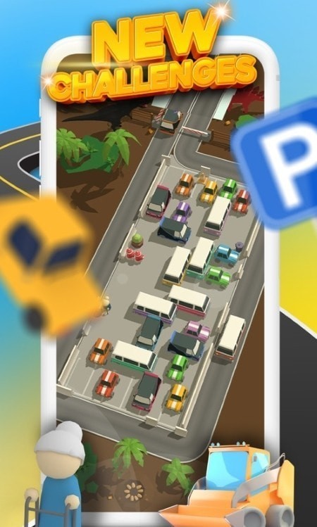 停车场堵车一整天(carpark3d)