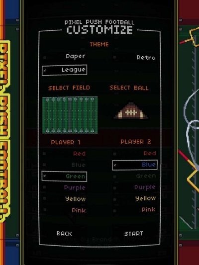 像素弹射橄榄球完整版(pixel push football)