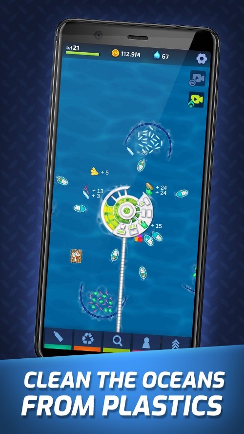 空闲海洋清洁剂游戏