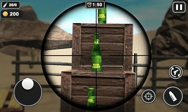 瓶子猎人游戏(shoot the bottle)