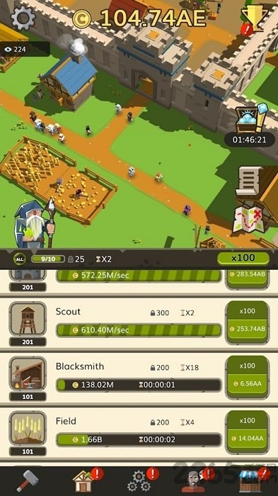 偷懒的中世纪大亨无限金币钻石版