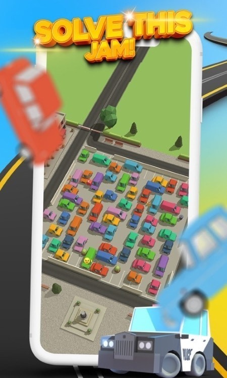 停车场堵车一整天(carpark3d)