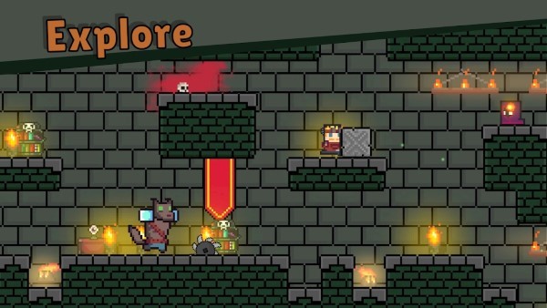 像素洞穴战斗与探索游戏(pixel caves)