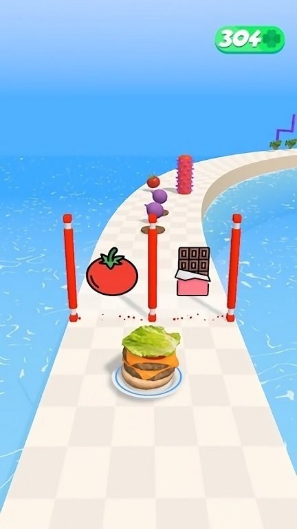 最后一口汉堡小游戏(burger run)