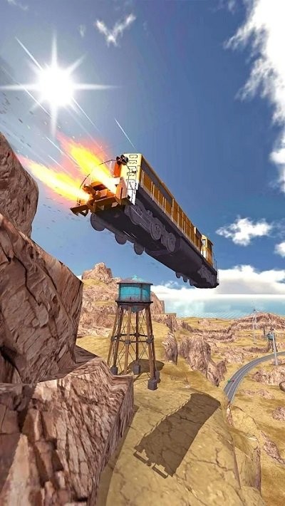 火车坡道跳跃官方版(train ramp jumping)