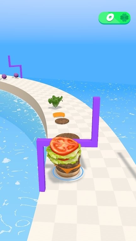 最后一口汉堡小游戏(burger run)