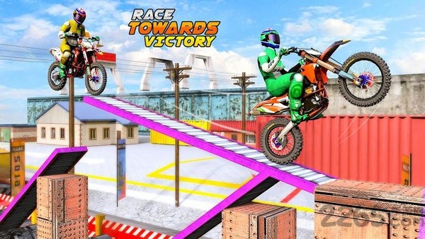 越野特技摩托赛最新版(Trail Bike Racing Tricky Stunts)
