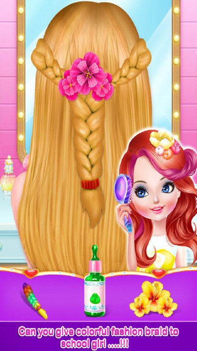 学校女孩时尚发型化妆手机版