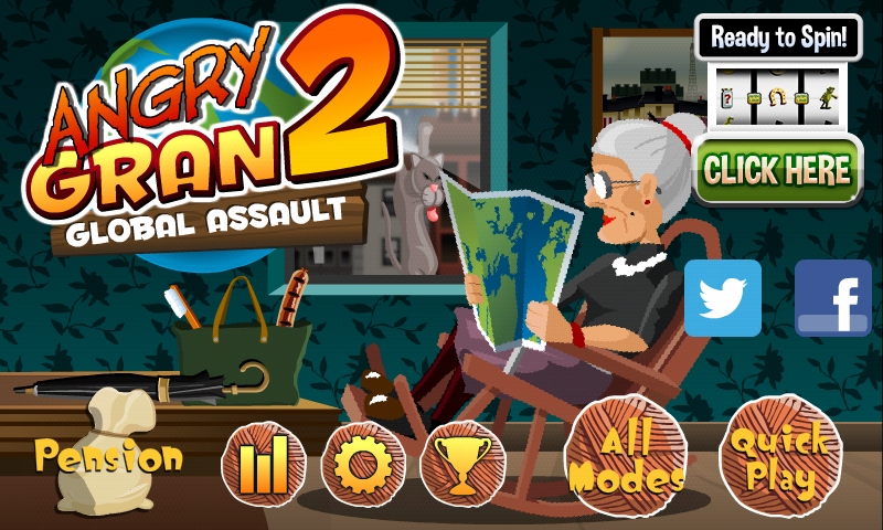 愤怒的老奶奶2中文破解版(angry gran 2)