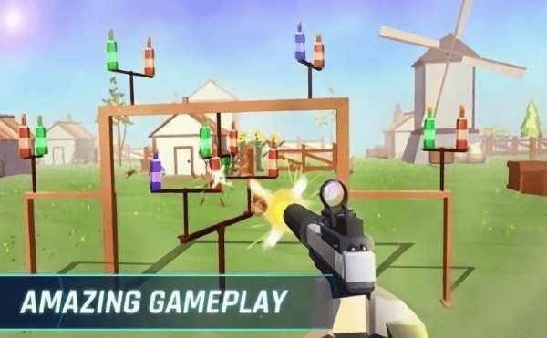 瓶枪射击游戏(bottle gun shooting)
