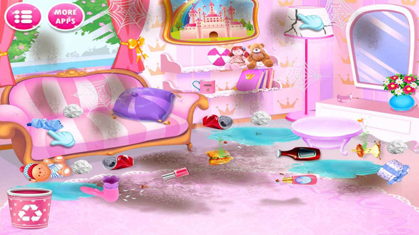 公主清理房间游戏