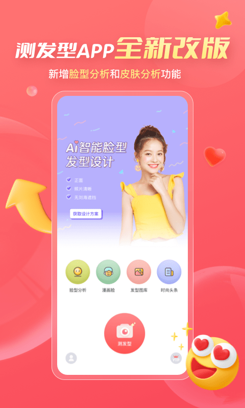 AI测发型软件