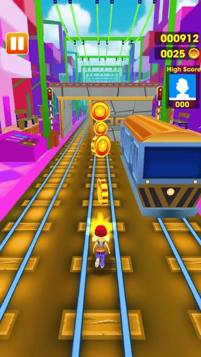 地铁巴士跑步游戏(subway bus train rush 3d)