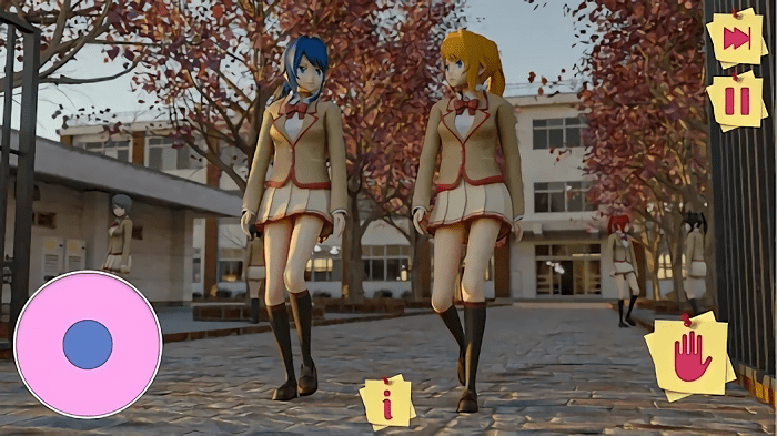 高中动漫女孩3D生活手机版下载