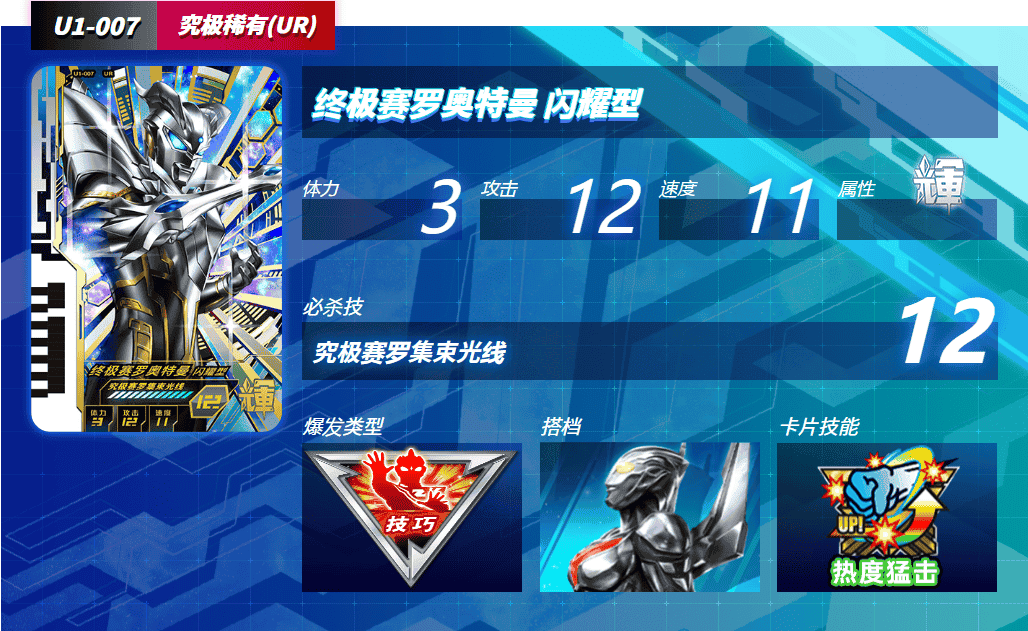 奥特曼融合激战卡片人物详解