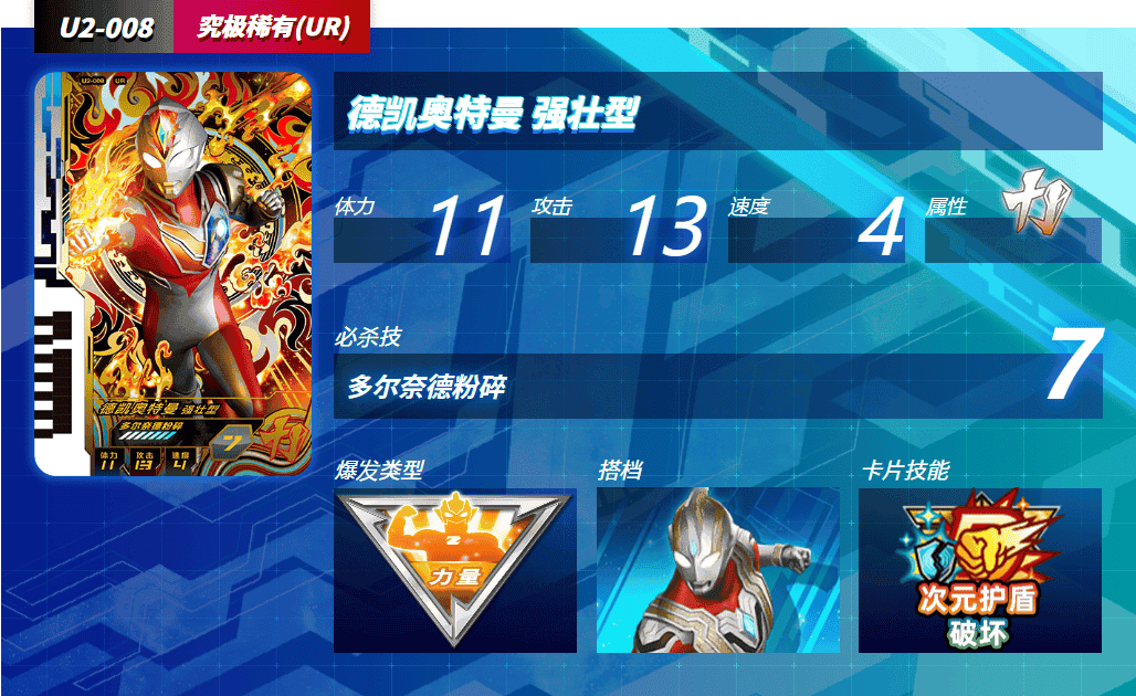 奥特曼融合激战卡片人物详解