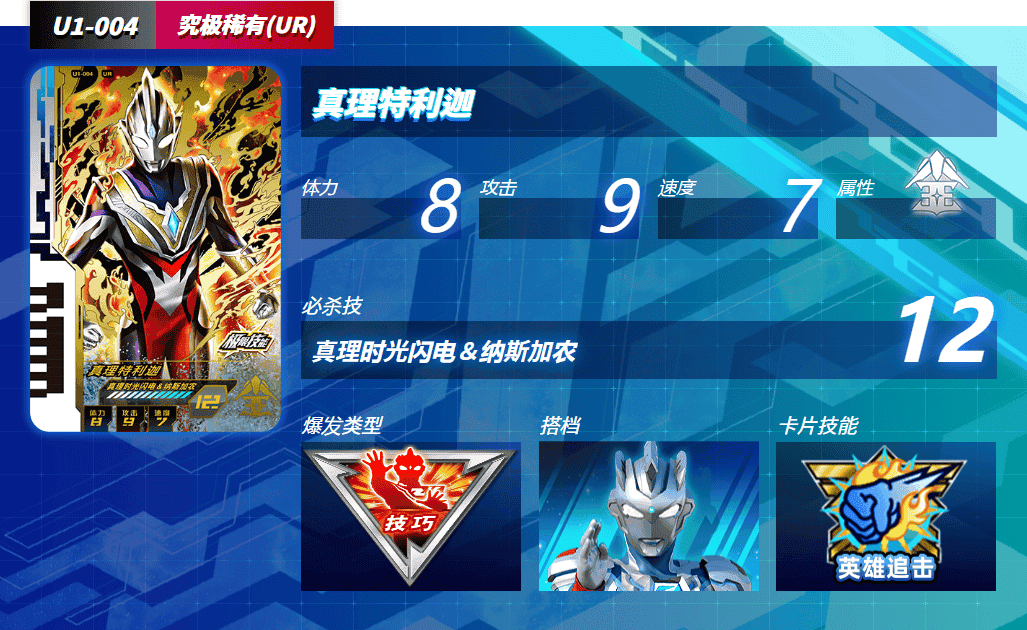 奥特曼融合激战卡片人物详解