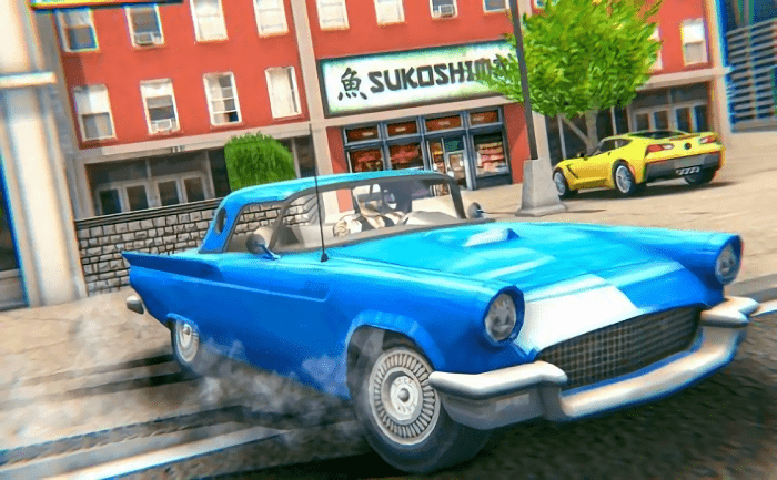 街道开车模拟游戏(drive car simulator)