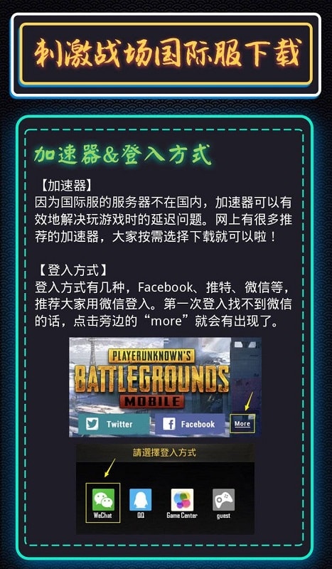 PUBG MOBILE 国际服登录教程
